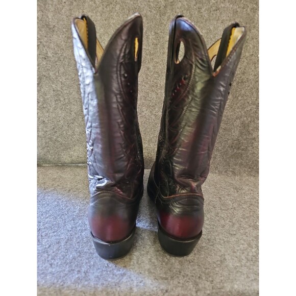 Durango Cowboy Boots Western Black Cherry Pull On Mens DB585 Size 9.5 D READ main image 5